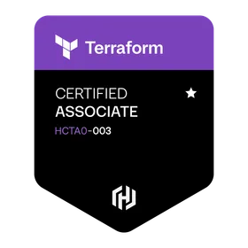 HashiCorp Certified: Terraform Associate (003) badge